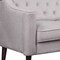 Homeroots 73" Cream Fabric Sofa With Dark Brown Legs 318824 - alternate 2