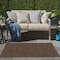 Homeroots 3' X 5' Dark Brown And Brown Geometric Indoor Outdoor Area Rug 552719 - alternate 8