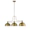 Z-Lite Melange 3 Light Chandelier, Heritage Brass & Heritage Brass 725-3HBR-D12HBR - alternate 5