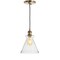 Jonathan Y Goldwater 7.5 in. Adjustable Drop Metal/Glass LED Pendant, Brass Gold JYL3514A - alternate 6