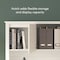 Bestar U Shaped Desk U-Shape Desk, 95-1/2" D X 66-1/2" H, 66" W X White Chocolate 46410-31 - alternate 6