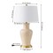 Jonathan Y Julian 29 in. Traditional Classic Ceramic Urn LED Table Lamp, Almond JYL4026D - alternate 6