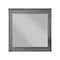 Homeroots 38" Square Wood Framed Mounted Dresser Mirror 486455 - alternate 1