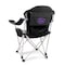 Picnic Time Family Of Brands NCAA Kansas State Wildcats Reclining Camp Chair - Beach Chair for AdultsBlack with Gray Accents 803-00-175-254-0 - alternate 1