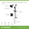Symmons Verity HydroMersion Single Handle Shower Faucet Trim Kit  with Hand Spray (Valve not Included) S4998MB15TRM - alternate 3