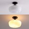 Jonathan Y Marfa 14" 1-Light Modern Farmhouse Schoolhouse Frosted Glass/Metal LED Semi Flush Mount, Oil Rubbed B JYL7517F - alternate 9