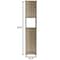 Homeroots 16" Wood Brown Laminate Accent Cabinet With Four Shelves 477658 - alternate 2