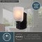 Vaxcel Laurelhurst 1-Light Wall Sconce, Matte Black, White Marble Glass, 4.75-In. Wide W0573 - alternate 7