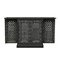 Homeroots 34in Black Solid Wood Carved Floral Bar Cabinet With Two Doors And One Drawer 727848 - alternate 6