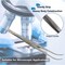 A2Z Scilab Forceps Micro 10 Inch Curved Serrated Narrow-Tip Stainless Steel Tweezers A2Z-ZR1133 - alternate 4