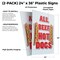 Signmission All Beef Hot Dogs, Plastic Signs Only 24 Inch x 36 Inch, Corrugated Plastic, 2PK CSB-2436-2PACK-All Beef Hot Dogs - alternate 2