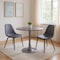 Homeroots 32" Gray Steel Pedestal Base Round Top Dining Table 572231 - alternate 6