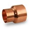 Everflow Copper Reducing Coupling Fitting with Rolled Tube Stop 1/2''x3/8'' CCRC0122 - alternate 1