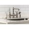 Kingston Brass Bridge Kitchen Faucet with Brass Sprayer, Brushed Nickel KS7278BEXBS - alternate 3
