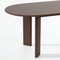 Homeroots 66" Brown Solid Wood Oval Dining Table 712850 - alternate 3