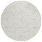 Homeroots 8' Ivory And Taupe Round Geometric Washable Indoor Outdoor Area Rug 614079 - alternate 1
