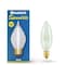 Bulbrite Spunlite Dimmable 25W C15 Specialty Incandescent Bulbs, Satin, Medium E26 Screw Base, 10PK 861072 - alternate 3
