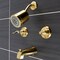 Kingston Brass Double-Handle Tub and Shower Faucet, Brushed Brass KB8247NFL - alternate 2