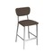 Bfm Seating Hamilton Side Barstool, Grade 3 Vinyl Seat & Back - Steel Frame - Platinum Finish JS10B2023-2023PL - alternate 1