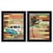 Homeroots Set Of Two Journey Black Framed Print Wall Art, 2PK 405728 - alternate 1