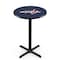Holland Bar Stool Co 36" Blk Wrinkle Washington Capitals Pub Table, 36" dia. Top L211B3636WshCap - alternate 1