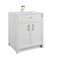 James Martin Vanities Bellshire 30" Sgl Vanity, Bright Wht, Sgl Hole 3 CM Wht Zeus Silestone Top and Matching Backsplash 660-V30-BW-1WZ - alternate 7