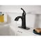 Moen Lindor 1-Handle Lever Centerset Bathroom Faucet Matte Black 84505BL - alternate 4