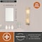 Vaxcel Barbier 2-Light Antique Gold Brass Modern Wall Sconce, Bathroom Vanity Fixture W0541 - alternate 4