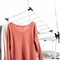 Home-Complete Clothes Drying Rack 2-Level Laundry Drying Rack with 24 Rails, Hanging Bar, 2 Adjustable Wings 82-CRAF16-WHT - alternate 4