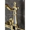Kingston Brass Two-Handle Wall Mount Bridge Kitchen Faucet, Polished Brass KS2442PKX - alternate 6