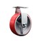 Service Caster 6 Inch Red Poly on Cast Iron Wheel Rigid Caster with Roller Bearing SCC SCC-20R620-PUR-RS - alternate 1