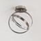 Jonathan Y Nicole 14.25" 2-Light Modern Minimalist Aluminum Ring Integrated LED Semi Flush Mount, Nickel JYL1700B - alternate 8