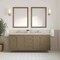 James Martin Vanities Chicago 72" Dbl Vanity, Walnut Whisper, w/ 3 CM Siberian Silestone Top w/FreePower Wireless Charger 503-V72-WLW-FSFR - alternate 5