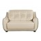 Homeroots 69in Beige And Black Faux Leather Love Seat 329508 - alternate 1