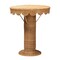 Bali & Pari Pabla Bohemian Light Honey Rattan Scalloped Accent Table 255-14134-ZORO - alternate 1