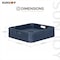 Sunjoy 24 in. x 24 in. Wicker floating pool tray, Navy F403000911 - alternate 5