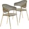 Leisuremod Bella Collection Modern Dining Chair in Light Grey, 2PK BC21LGR2 - alternate 1