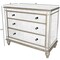 Homeroots Rectangle Mirrored Three Drawer Console Storage Chest 383193 - alternate 7