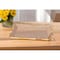 Homeroots 14in Clear and Gold Bubble Glass Scalloped Rim Rectangular Tray 390098 - alternate 3
