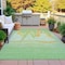 Homeroots 10' X 14' Green And Gold Nautical Washable Indoor Outdoor Area Rug 631040 - alternate 6