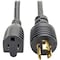 Tripp Lite Power Cord, HD, 5-15P, 5-15R, 15A, 14AWG, 1ft P025-001 - alternate 1