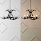 Jonathan Y Eldora 26" 4-Light Rustic Farmhouse Adjustable Resin Antler LED Chandelier, Black JYL6301D - alternate 6