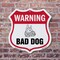 Signmission Dog Warning Shield Sign Bad Dog, 6 inch X 6 inch, Plastic Sign, 2PK SHI-P-2PACK-6-377 - alternate 6