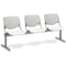 Kfi Kool Beam Seat Beam Seating, Gray Back, 71 in W 22" L 31" H, Polypropylene Seat 2300BEAM3-BP13-SP08 - alternate 1