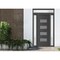 Vdomdoors Front Exterior Prehung Metal-Plastic Door, Manux 8113 Antracite Grey, 2 Side and Top Sidelite Trans MANUX8113EXD-ANT-W14+36+14xH80+14-RH - alternate 1