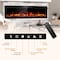 Edendirect 68 in. Wall Mount Metal Smart Electric Fireplace in Black, 4.33 in. Width, 2-Heating Settings, Remote ZR-WE-68 - alternate 7