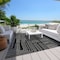 Homeroots 3' X 5' Black And Ivory Geometric Washable Indoor Outdoor Area Rug 600798 - alternate 4