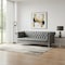 Homeroots 85" Gray Faux Leather Manufactured Wood Sofa 543962 - alternate 5