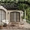 Homeroots 6' X 9' Brown And Ivory Floral Indoor Outdoor Area Rug 550158 - alternate 4
