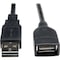 Tripp Lite Reversible USB Extension Cable, Blck, 1 ft UR024-001 - alternate 1